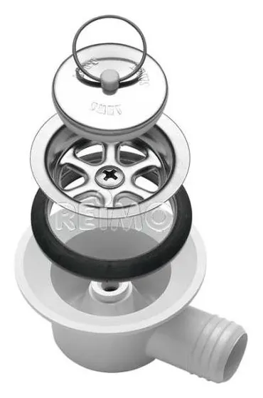 Desagüe acodado para 25MM