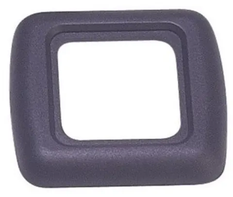 Kit marco sencillo de enchufe gris oscuro
