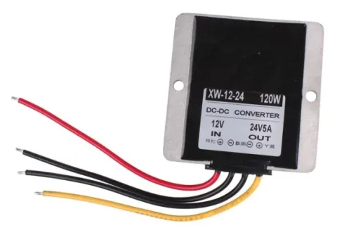 Convertidor inverter de 12v. a 24v con disipador aluminio (5A de salida)