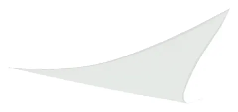 Accesorios jardín | Toldo vela triangular blanco