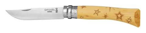 Opinel Nº7 Naturaleza Estrellas – Navaja de bolsillo serie Grabados