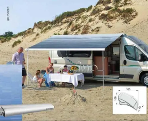 Techo perfecto 2500, 4 m Housing Horizon de tela plateado azul