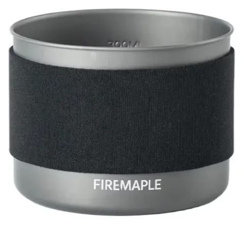 Taza ultraligera Petrel de arce de fuego, taza de cocina portátil con protección contra el calor de 300ml para olla G3, utensilios de cocina para acampar y mochilero