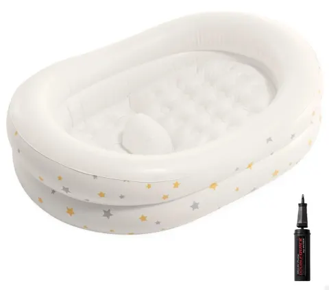 Bañera hinchable bebé 66x89x25 cm con hinchador