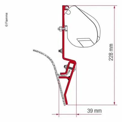 Fiamma Kit Elevador De Techo T3