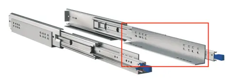 Sujeción para riel deslizante de 559 mm