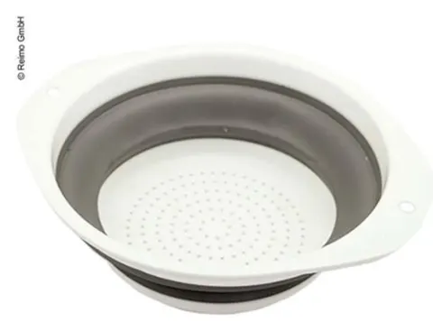 Tamiz plegable Ø24cm H3/8cm, blanco/gris