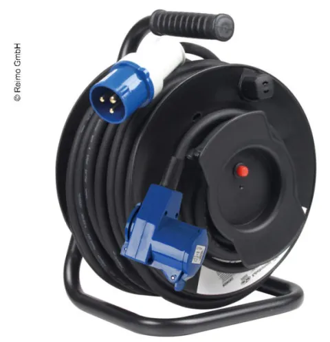 Tambor de cable CEE H07RN-F 3G2,5mm, acoplamiento angular de 25m