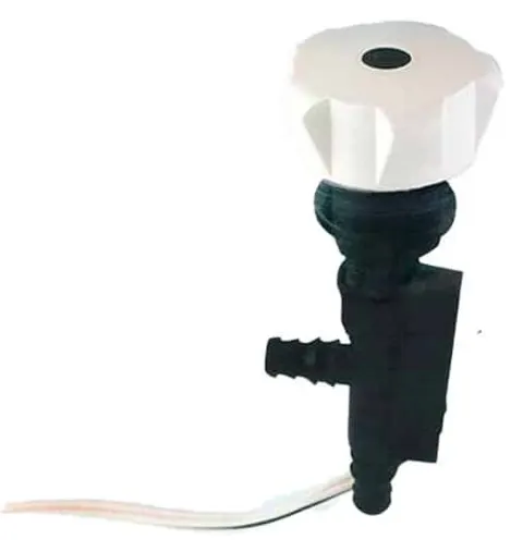 Grifo para caravana mando ducha, bajo mesa con contactor 12v ø15mm