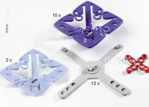 Sistema de cama Froli Star paquete adicional 12 elementos + 12 bases + 2 crucetas de tensión