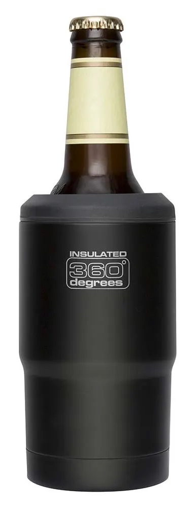 360 Degrees Funda Térmica Cerveza negro – Botella termo beer cozy