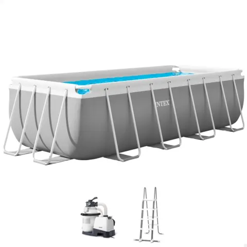 Piscina desmontable rectangular prism frame 4 metros con depuradora de arena