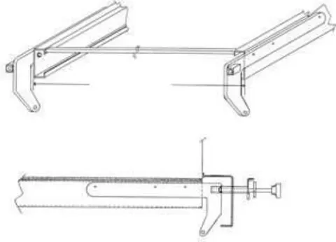 Adaptador Cate para la estructura de la alcoba