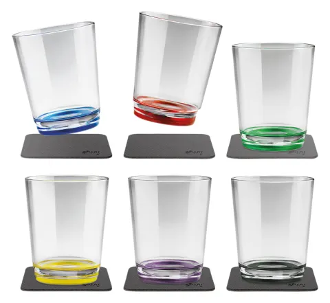 Silwy vasos multicolor magnéticos de plástico