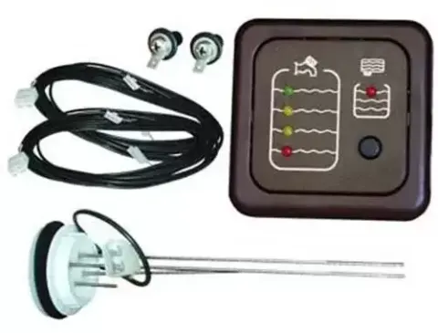 Centralita CBE de aguas limpias y aguas grises para depósitos de agua de caravanas, autocaravanas y camper.