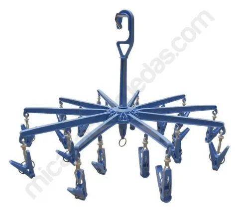 Tendedero simple plegable con 20 pinzas