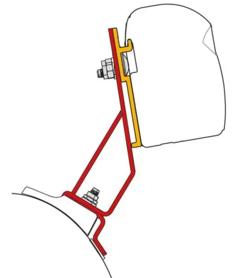 Fiamma F43 adaptador PSA – Negro