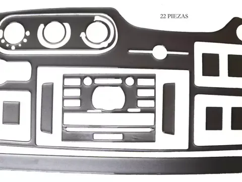 Kit dec. salpicadero Ford Transit autocaravana 09-2010> plata 22 piezas