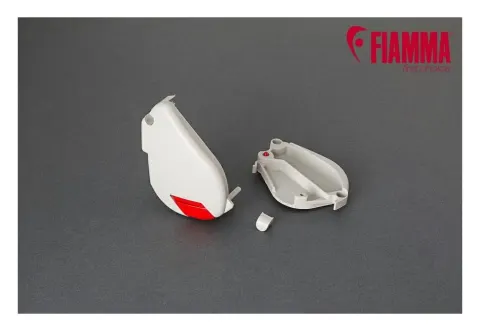 Tapa Final Izquierda Toldo Fiamma F35 Pro. Color Titanio