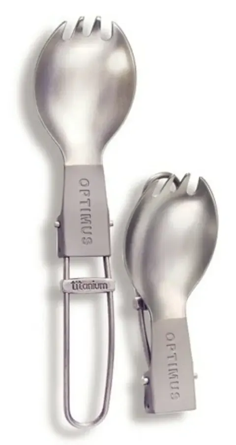 Spork de titanio Optimus plegable