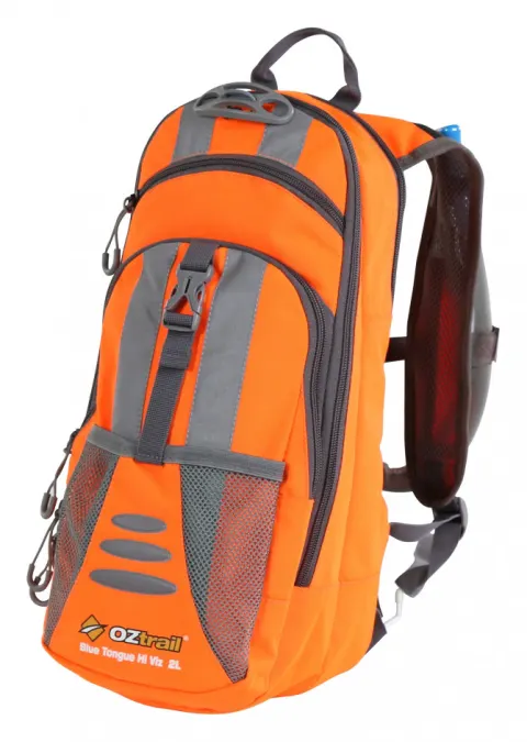 Mochila de hidratación OZtrail BLUE TONGUE HI-VIZ 17L – naranja