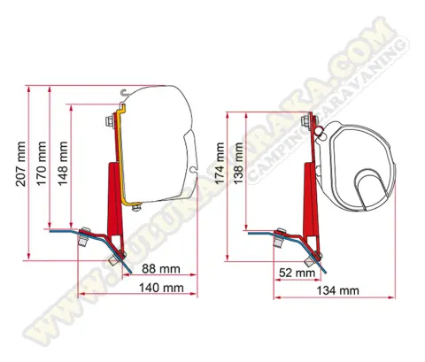 Soporte F35/F45 Ford Transit Custom L1/L2 2012-2023 Deep Black