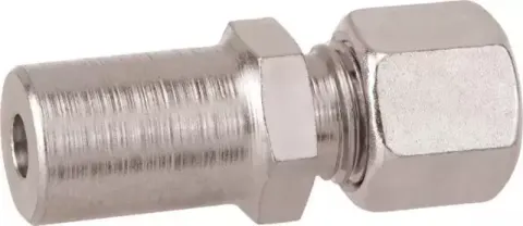 25-Conexión adaptador de gas recto entrada 8 MM a salida 10 MM para instalaciones de gas en autocaravanas y camper.