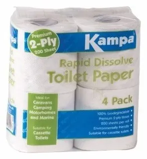 Papel higienico especial WC Químico Kampa/Dometic 4 unidades