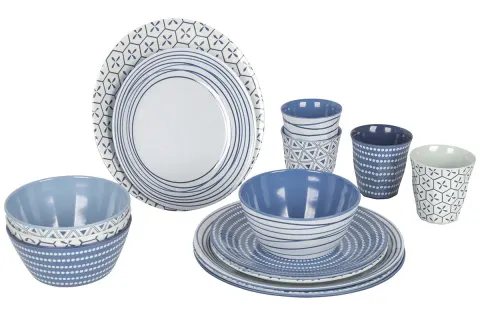 Vajilla Mix and Match Bo-Camp Azul