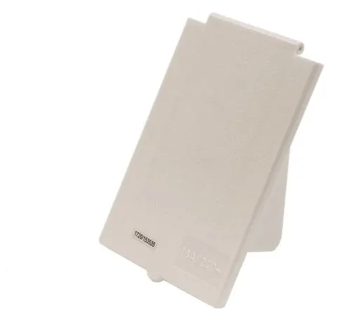 Tapa de recambio toma exterior blanca