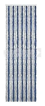 Cortina de chenilla azul y gris Acapulco Brunner 56 x 205 cm