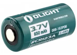 Olight RCR123A 3.7V 650 mAh recargable