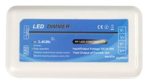 Controlador tiras led monocolor 2.4G dc12v ó 24v CJM02