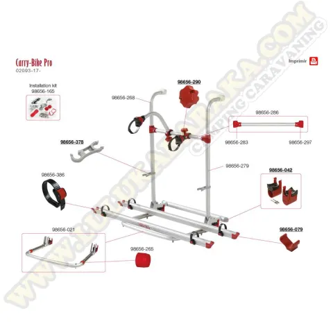 98656-042. Bull Shock absorber (2 un)