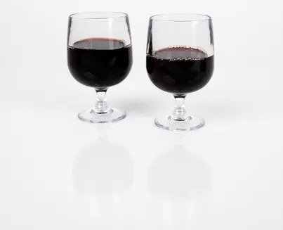 Piezas De Copa De Vino 2 Piezas, Apilables 250 Ml, Material: San