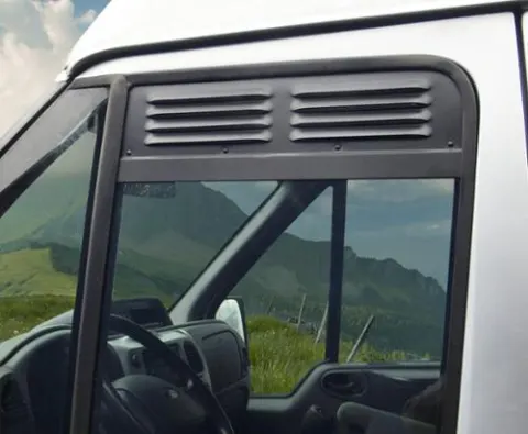 Grilla de ventilación de Kleilhaus: ventilación para la ventana de la puerta del conductor: rejilla de vertila Ford A2000