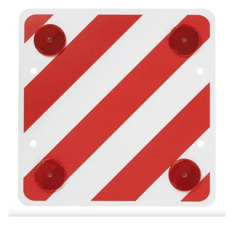 Panel Señal V20 Carga Saliente Reflectante 50×50 – Seguridad Vial