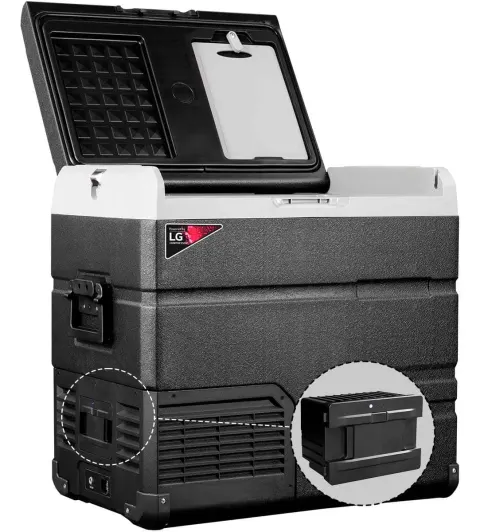 Nevera Portátil Eléctrica 55 Litros Batería 15,6 Ah. Alpicool TW55. Compresor LG (Congela -20ºC)