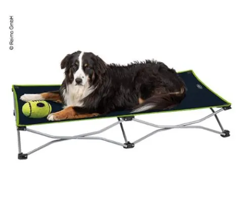 Cama para perros / cama para perros, plegable 122×62 cm de lima negra