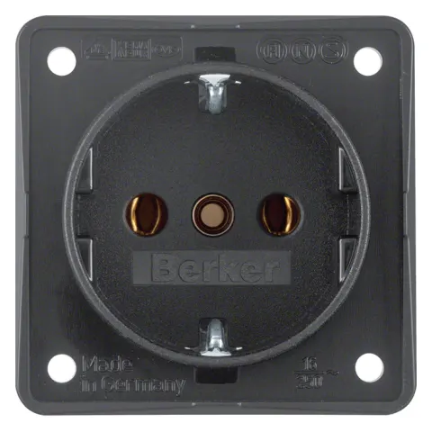Berker integro toma empotrable de 1 V RA – antracita