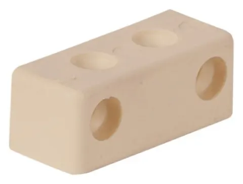 Fijador Muebles 4 Agujeros.Color Beige