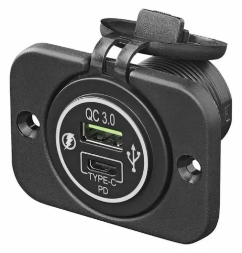 ProPlus cargador rápido doble USB empotrado de 12 V tipo A