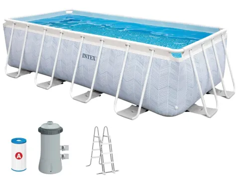 Piscina desmontable rectangular prism frame premium 6.836 litros con depuradora