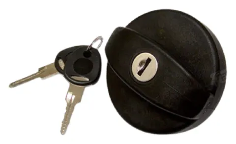 Tapón de llenado negro para depósito con llave