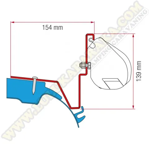 Soporte F35 Mercedes Vito Jules Verne – black finish brackets