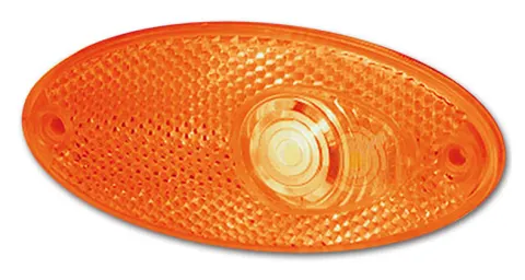 Hella luz LED de posición naranja ovalada
