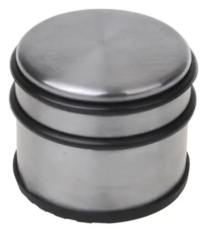 Tope para puerta de acero inoxidable Ø 90mm