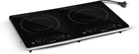 Cocina de inducción eléctrica 230V Brunner, portátil con doble placa para caravanas, autocaravanas y camper.