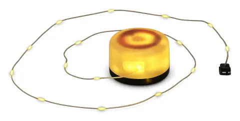 Redcliffs lámpara de camping con guirnalda LED enrollable