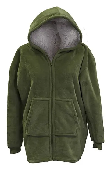 Unique Living Ruby chaleco polar – Verde invierno
